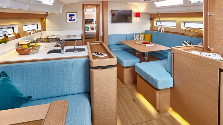 Relax in the luxury of the Sun Odyssey 490